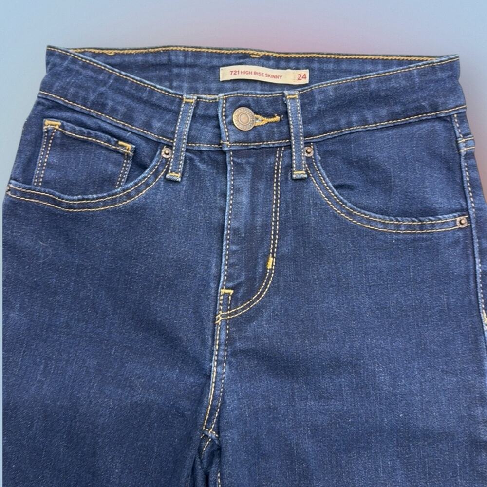 LEVI’S 721 Women’s 24 HIGH RISE SKINNY Blue Jeans